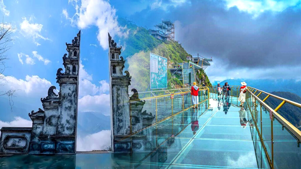 Sapa's top photo tour: Moana Sapa Bali Gate, the majestic Silver Waterfall, and the Rong May Glass Bridge cloud-hunting skywalk. Daily departures, all-inclusive price.