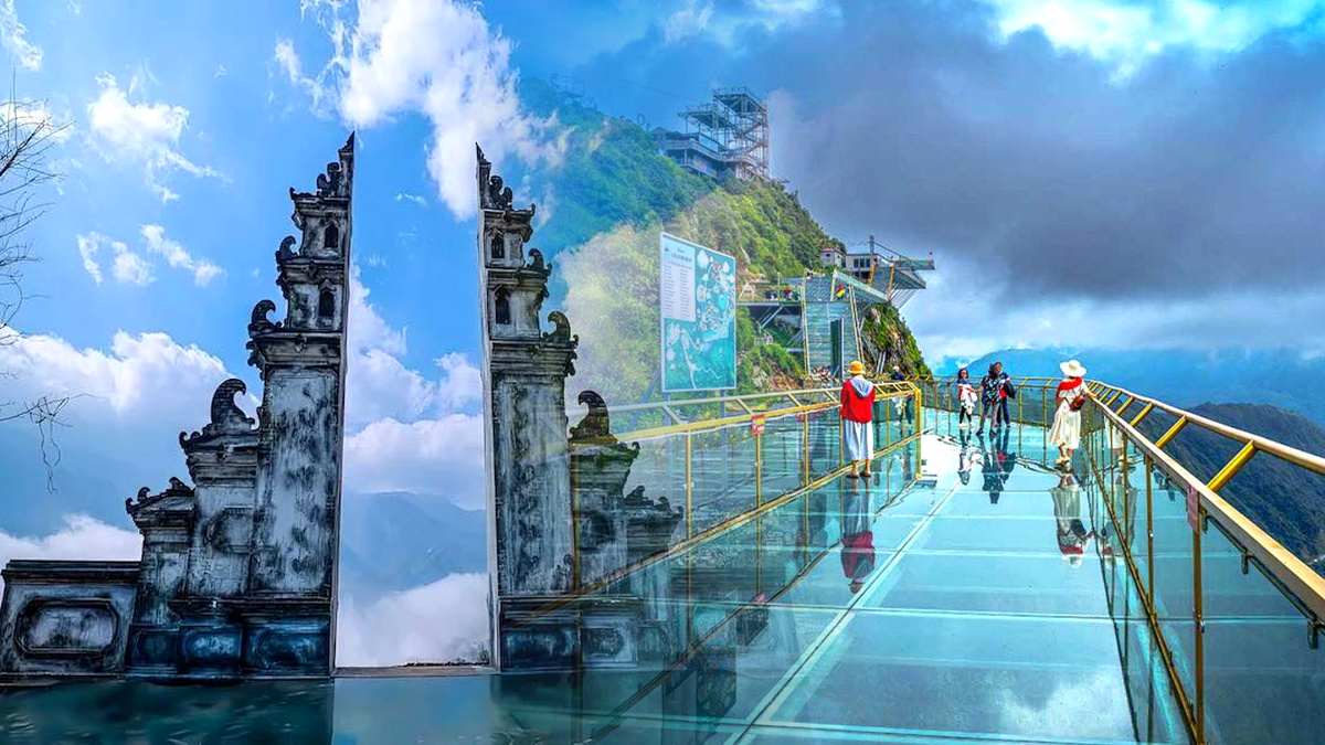 Silver Waterfall Glass Bridge Moana Sapa Tour