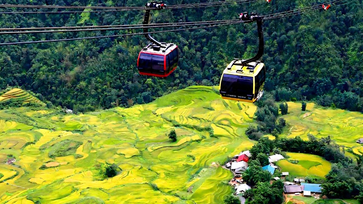 Fansipan Cable Car and Muong Hoa Valley Rice Terraces Sapa